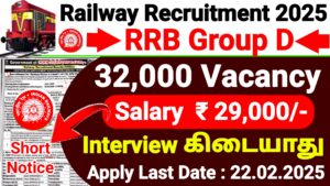 RRB Group D Recruitment 2025